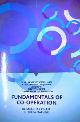 FUNDAMENTALS OF CO-OPERATION | MG UNIVERSITY (MGU-UGP) Com. (Honours} Programme Semester III