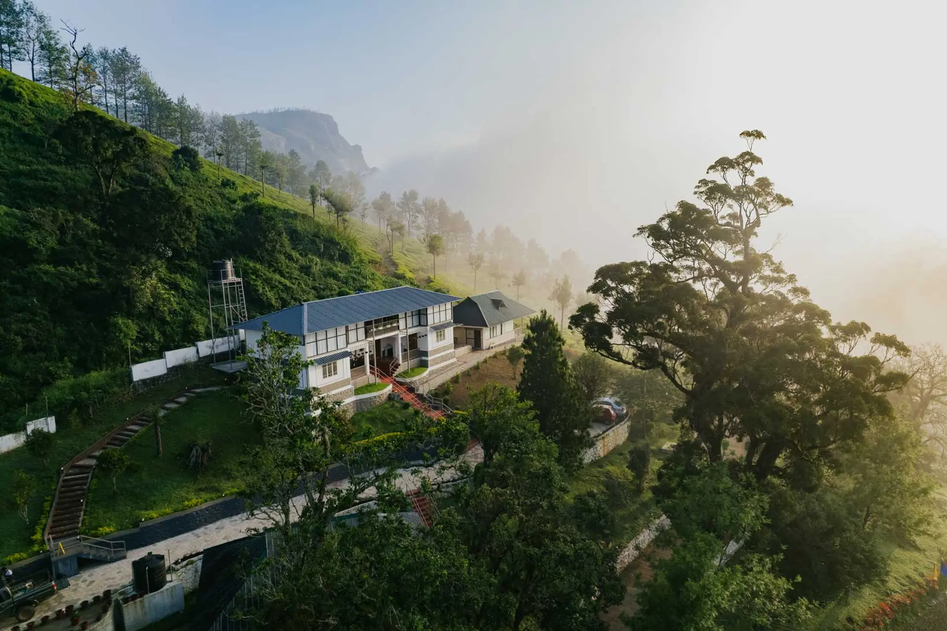 Misty Courtyard