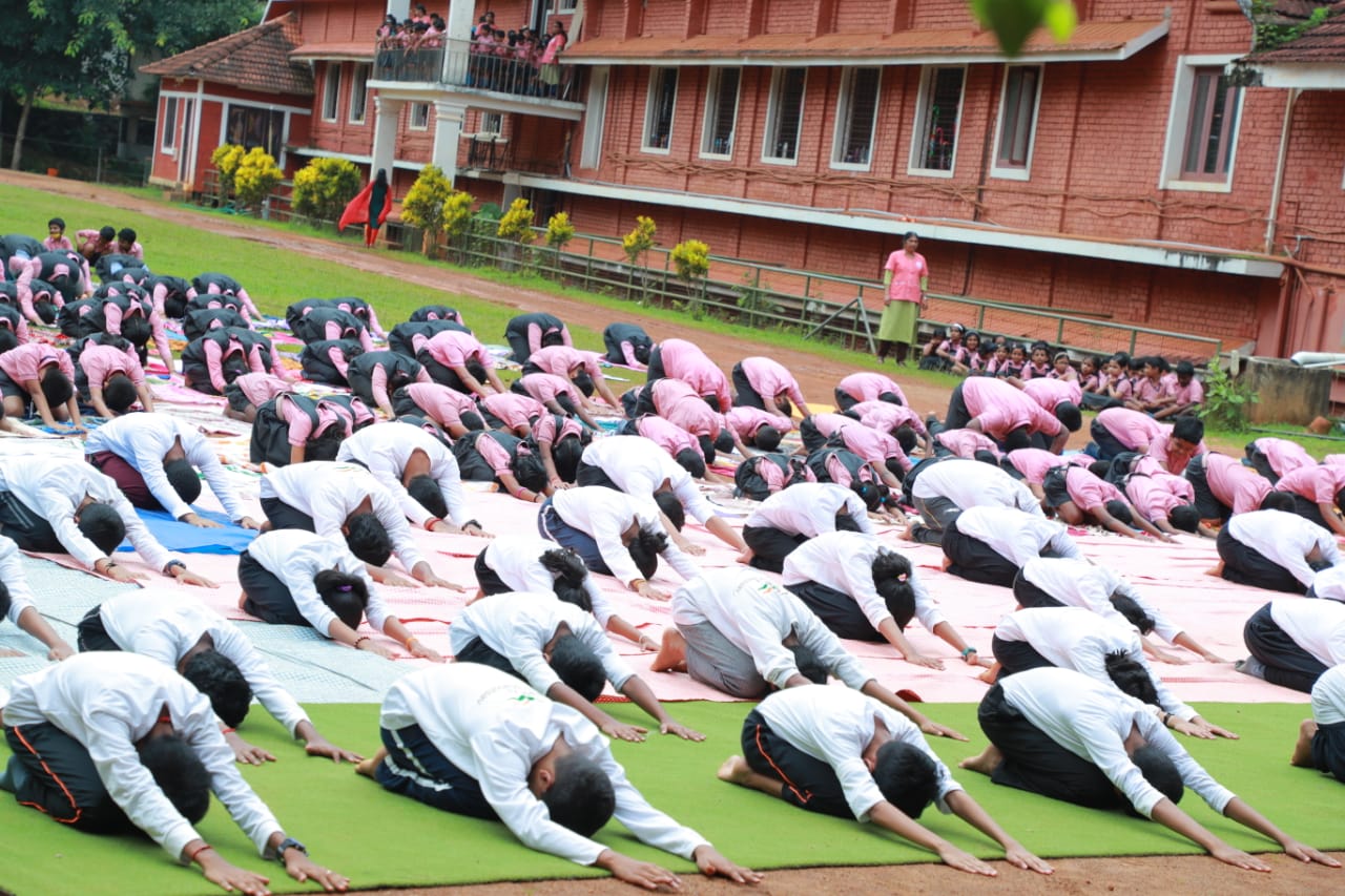 International Yoga Day2023 School in Kottayam, Kerala Aravinda