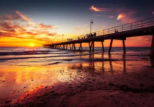 Catch a Sunset at Glenelg Beach