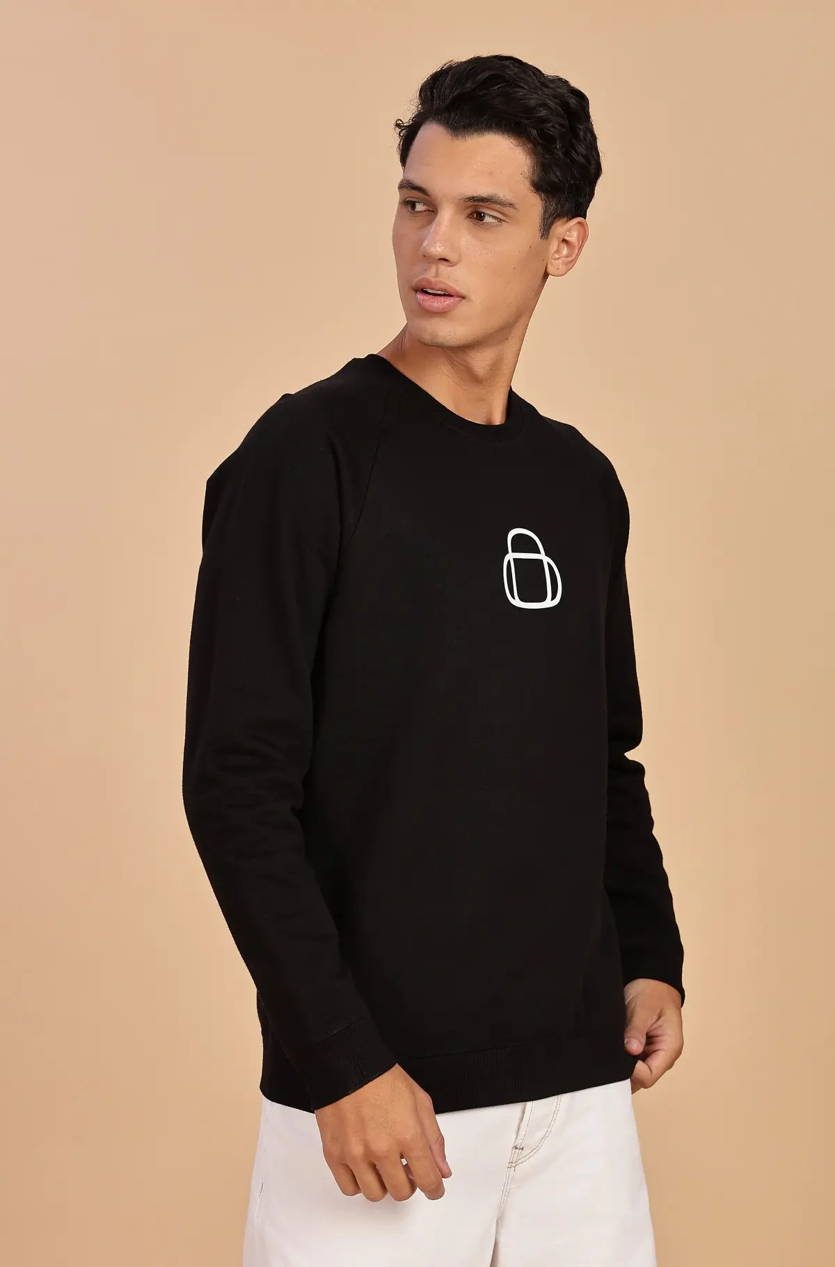 Vedan Black Sweatshirt for Men