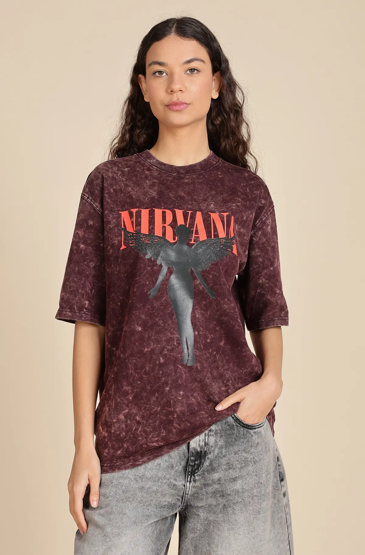 Ladies Long Printed T-Shirt 