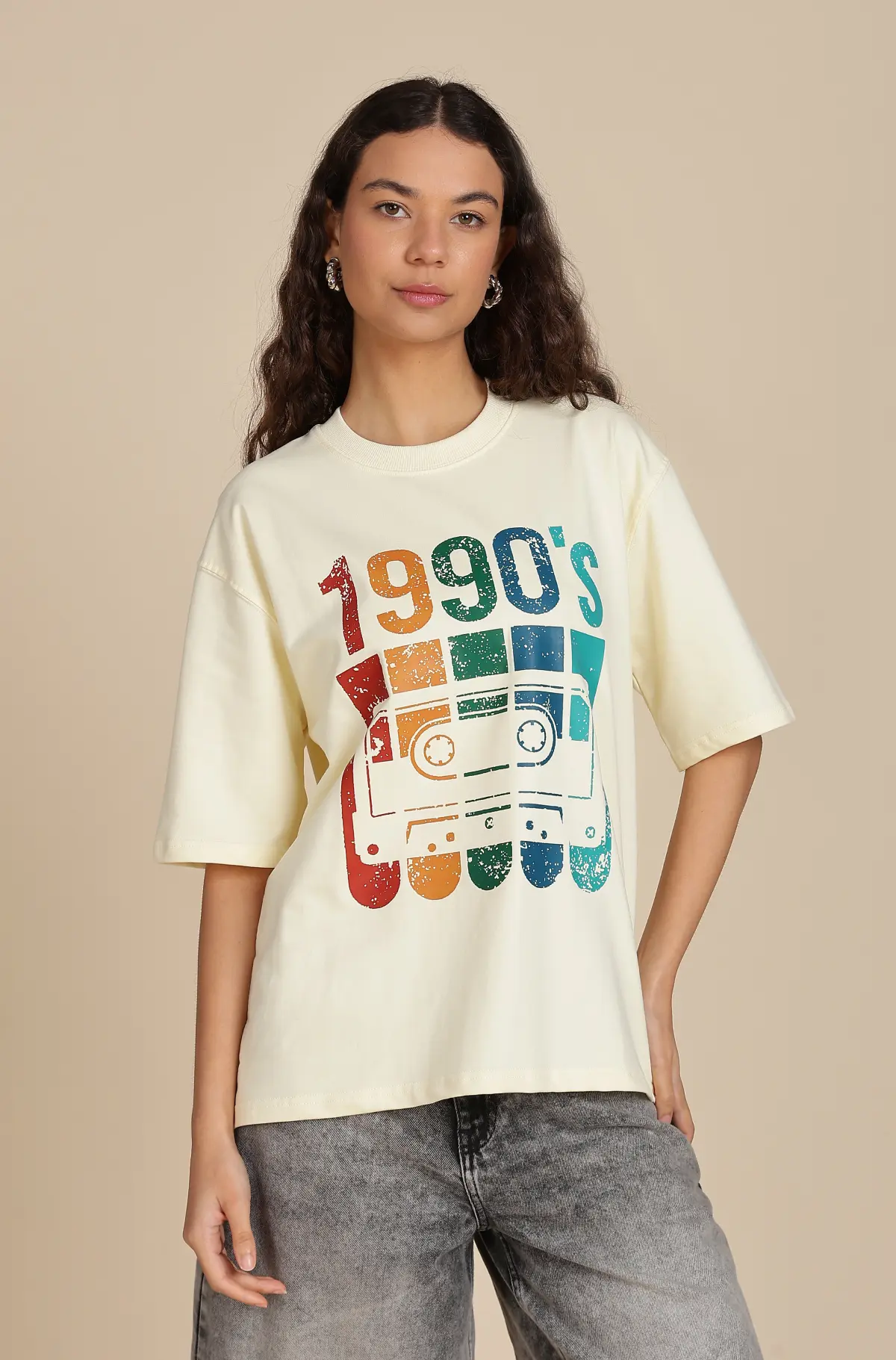 1990s Printed Unisex T-shirt for Women