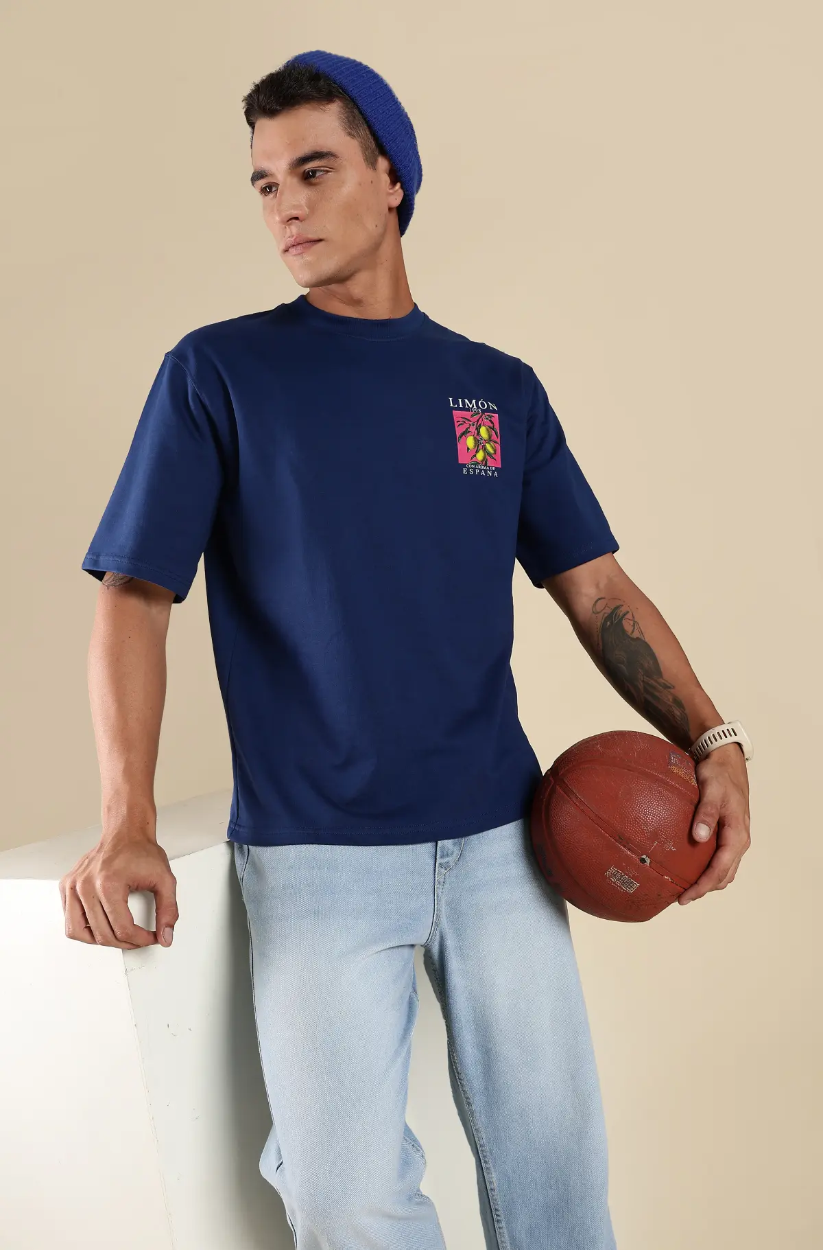 Fruit Printed Oversized T-shirt 