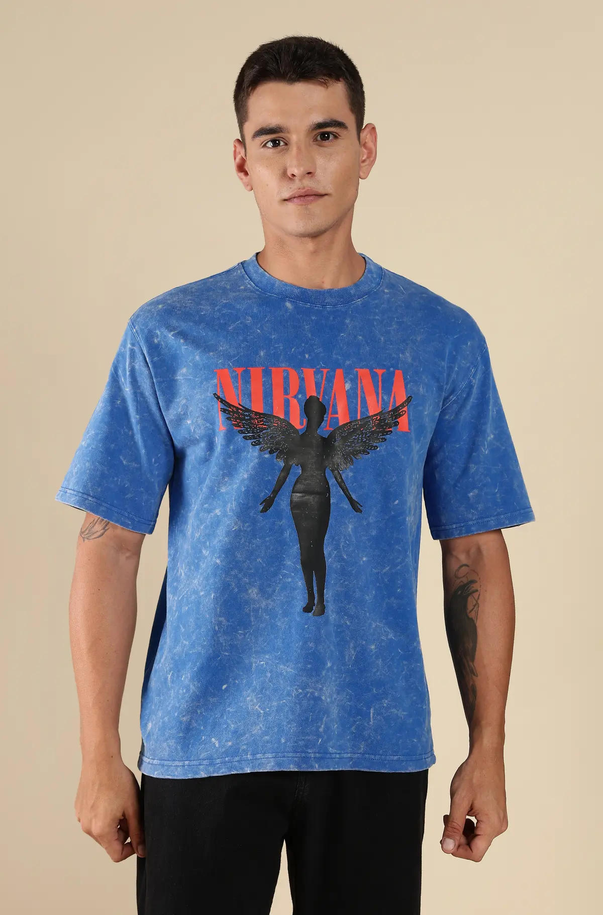 Men Long Printed T-Shirt 