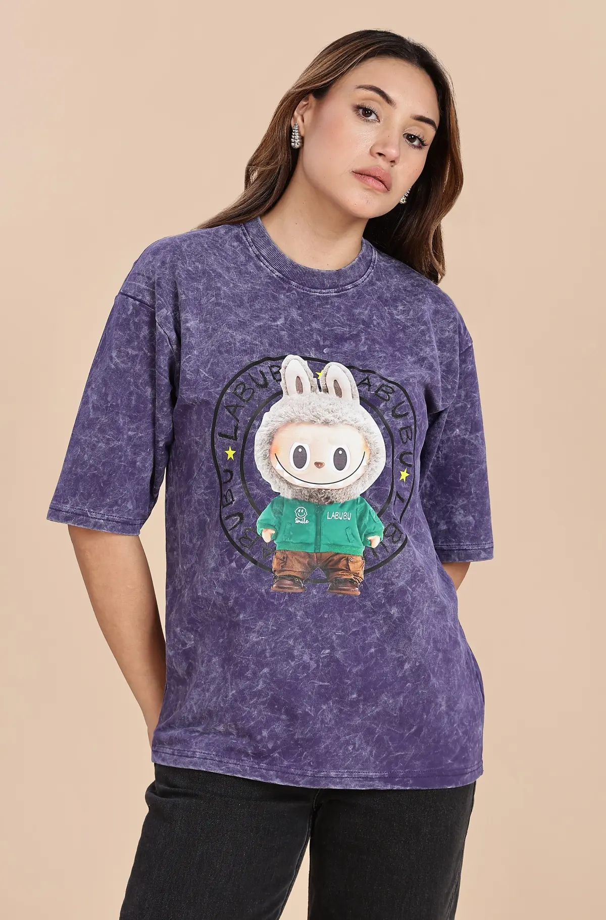Women Labubu Purple T-Shirt