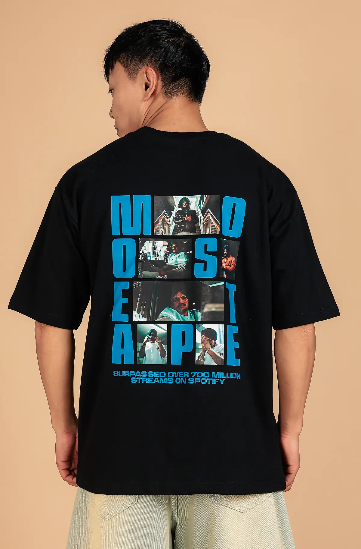 Men Graphic Print Black T-Shirt