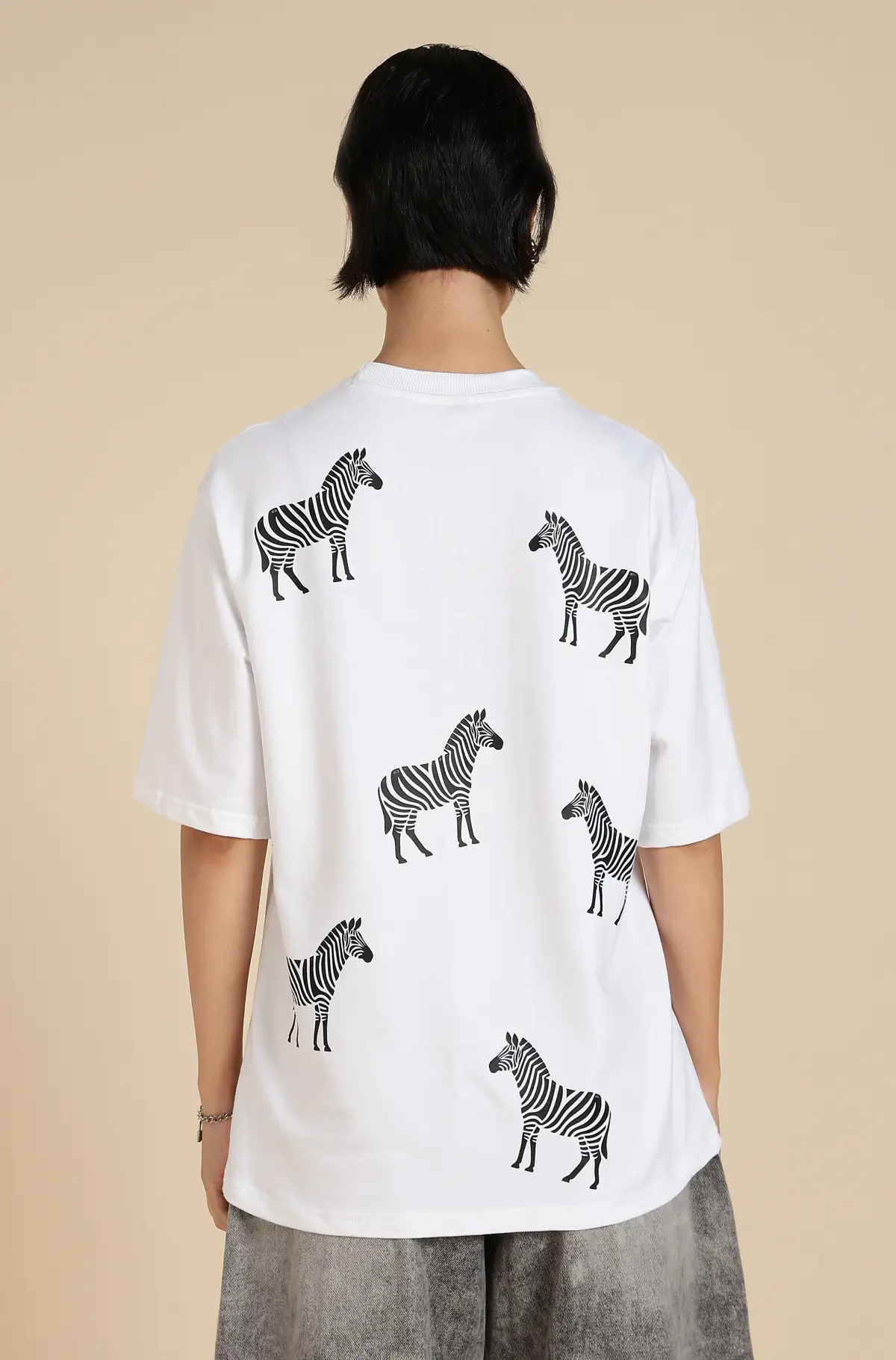 Women Zebra Printed T-Shirt