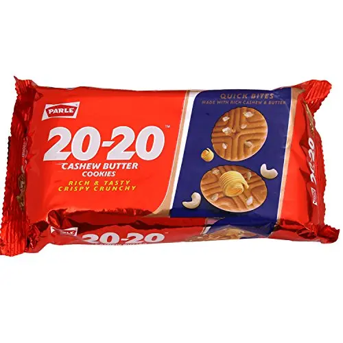 PARLE 20-20 CASHEW COOKIES 200GM