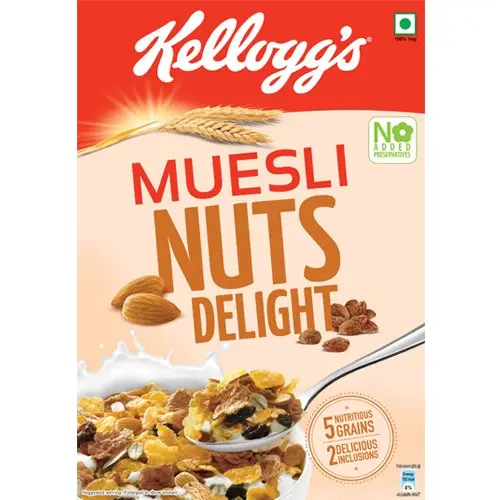 KELLOGG'S MUESLI NUTS DELIGHT 500 GRAMS