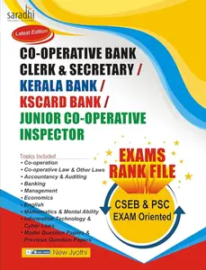 Co-Operative Bank Clerk & Secretary/ Kerala Bank/ KSCARD Bank/ Junior Co-Operative Inspector Exams Rankfile