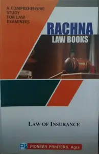 Rachna Law Books - Law of Insurance - Author : R.K.Agrawal & Sushma Agarwal