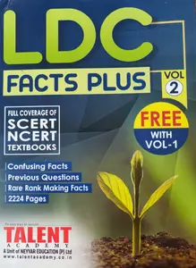 LDC Facts Plus - Full Coverage of SCERT& NCERT Textbooks (2 Vols) Talent Academy "LDC Rank File 2021"