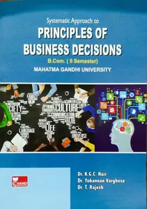 Principles Of Business Decisions   B.COM Semester 2 M.g university 