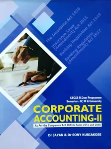 Corporate Accounting II | B Com Semester 4 | MG University