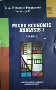 Micro Economic Analysis I  BA Economics Semester 2 MG University 