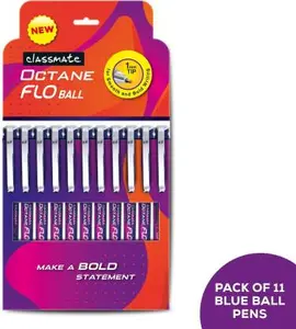 Classmate Octane Flo Ball Pen  (Pack of 11 Pens)
