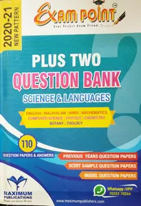 Plus Two - Exam Point Question Bank For +2 Science & Languages - 2021 Edition