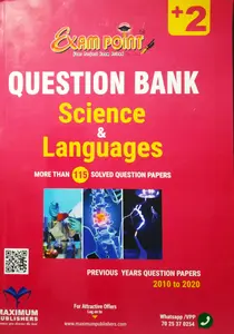Plus Two Exam Point Question Bank Science & Languages