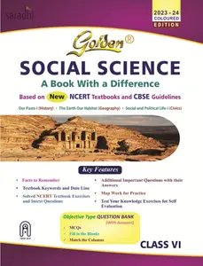 Class 6 - Golden Social Science For CBSE Students - Latest Edition 2023-24