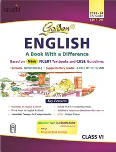 Class 6 - Golden English Guide For CBSE Students - Latest Edition 2023-24