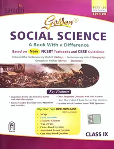 Class 9 - Golden Social Science For CBSE Students - Latest Edition 2023-24 Coloured Edition