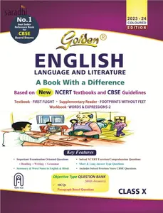 Class 10 - Golden English Guide For CBSE Students - Latest Edition 2023-24
