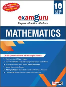 Class 10 - Full Marks Examguru - Mathematics Question Bank For CBSE Students - Latest Edition