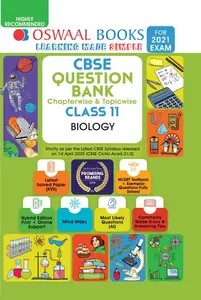 Plus One - Oswaal Biology Question Bank For CBSE Students - 2021 Edition