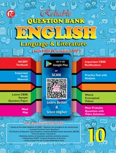 Class 10 - Reliable English Language & Literature Question Bank For CBSE Students - Latest Edition