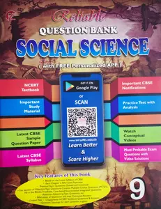 Class 9 - Reliable Social Science Question Bank For CBSE Students - Latest Edition