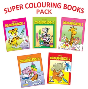 Super Colouring Book Series All Set Of 5 Books