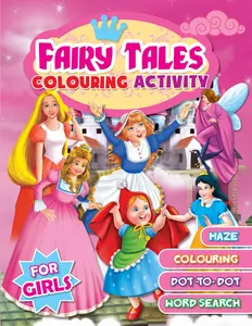 Fairy Tales Colouring Activity For Girls