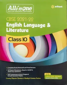 CBSE 2021 -22  English Language & Literature  Guide All in one  Class 10