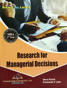 Research For Managerial Decisions MBA Semester 2  Abdul Kalam Technological University ( KTU )