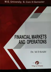 Financial Market And Operations  BCOM  Semester 3  M.G University 