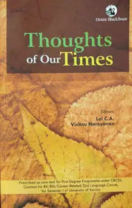 Thoughts Of Our Times  BA / BSC  Semester 1 Text book  Kerala University 