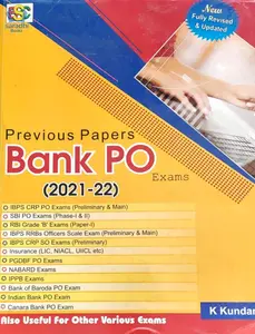 Previous Papers Bank PO Exams 2021-22 - Fully Revised and Updated