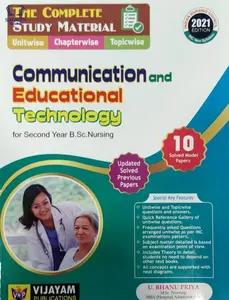 Communication and Educational Technology for Second Year B.Sc Nursing - U Bhanu Priya - INC Syllabus 2021 Edition