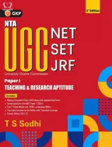 NTA UGC (NET/SET/JRF ) 2022 Paper I - Teaching & Research Aptitude 3rd Edition by T.S Sodhi