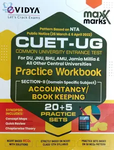 Maxx Marks NTA CUET (UG) Accountancy/Book Keeping 25 Sample Question Papers for DU, JUNU, BHU, AMU & All Central Universities – CUET 2022 (CUCET) Common University Entrance