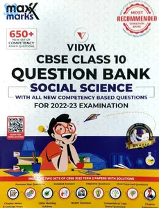 Class 10 CBSE Social Science Maxx Marks Question Bank for 2022-23 Examination