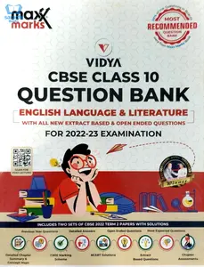 Class 10 CBSE English Language and Literature Maxx Marks Question Bank for 2022-23 Examination