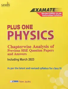 Plus One Physics Examate for HSE, VHSE, CBSE, Open School | Based on NCERT Syllabus | New Jyothi Publications