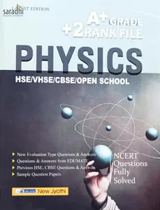 Plus Two Physics A+ Grade Rank File for HSE, VHSE, CBSE, Open School - Based on NCERT Syllabus - New Jyothi