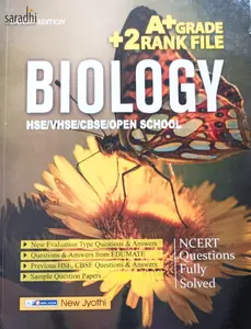 Plus Two Biology A+ Grade Rank File for HSE, VHSE, CBSE, Open School - Based on NCERT Syllabus - New Jyothi