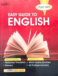Plus Two Easy Guide to English (HSE/VHSE/CBSE/Open School) | Latest Edition | New Jyothi Publications