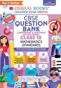 Class 10 - Oswaal Mathematics (Standard) Question Bank For CBSE Students - For 2023 Exam