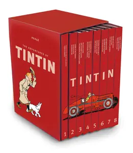 The Adventures of Tintin : The Complete Classic Children’s Illustrated Mystery Adventure Series - Set of 8 Books