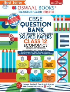 Plus Two - Oswaal Economics Chapterwise & Topicwise Question Bank For CBSE Students - For 2023 Exam